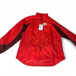 Nike Red and Burgundy Windbreaker